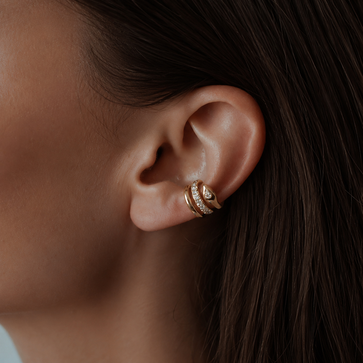 The Serpent Ear Cuff